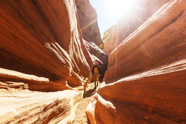 Waterholes Canyon slot canyon in Arizona