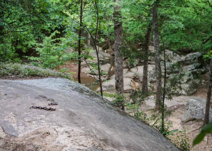 Rock Climbing Anchors at Jackson Falls Shawnee National Forest