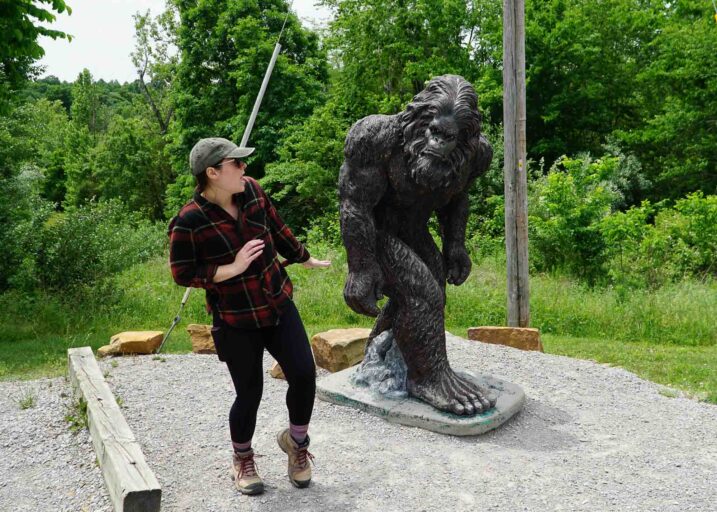 Sasquatch Statue Shawnee National Forest near Garden of the Gods