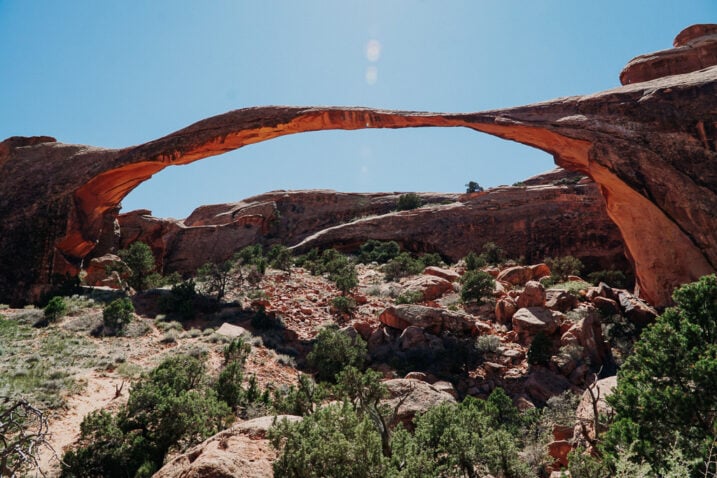 Landscape Arch in Arches National Park