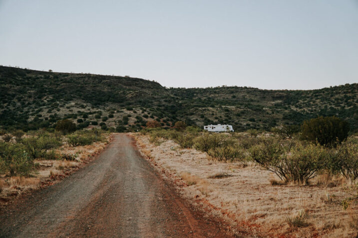 Dispersed camping in Sedona along Soda Springs Rd