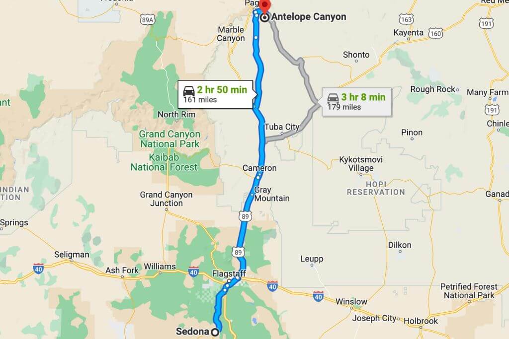 Sedona to Antelope Canyon (Tours + Road Trip Guide 2024)