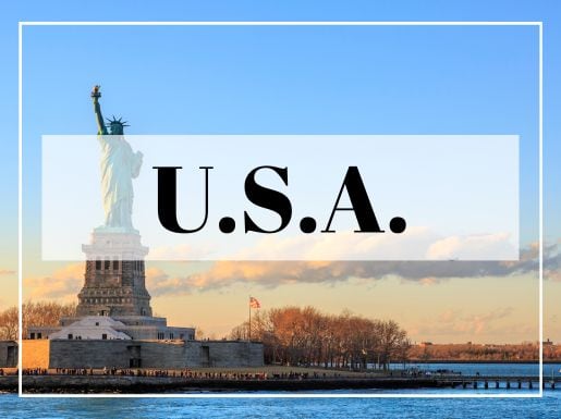 USA destination tile