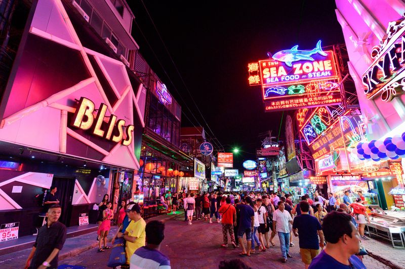 Nightlife runs from neon to laid-back