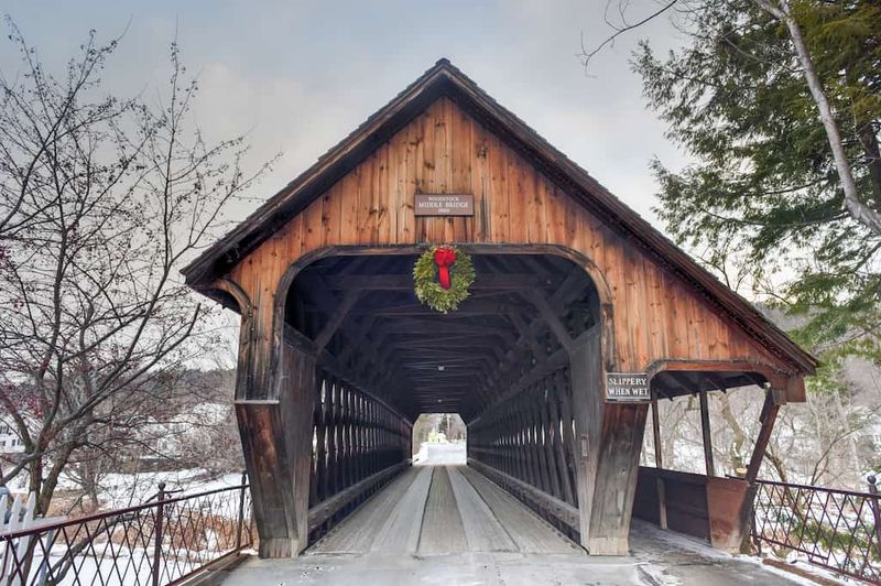 Covered Bridge Postcards Right in Town