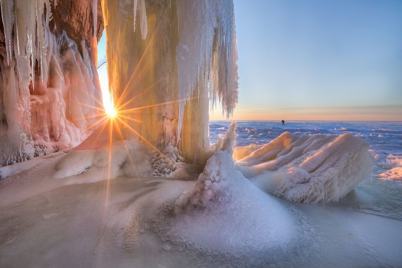 Formation of Winter's Frozen Sculptures