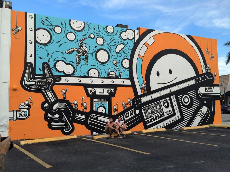 Hunt street art on the Downtown Hollywood Mural Project