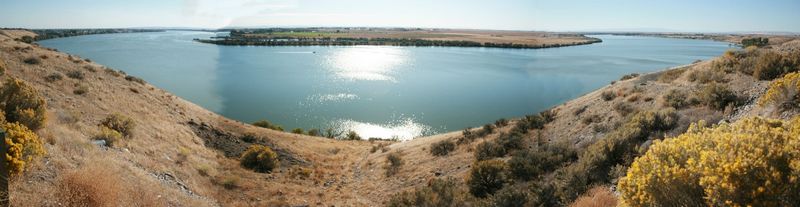 Massive Freshwater Lake Dominates the Landscape