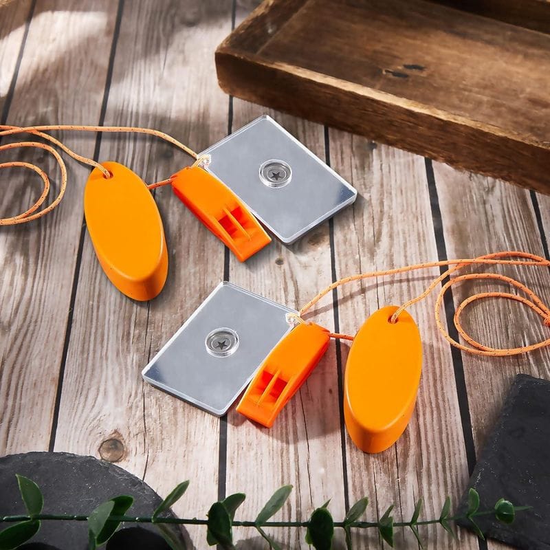 Signaling Devices: Whistle and Signal Mirror