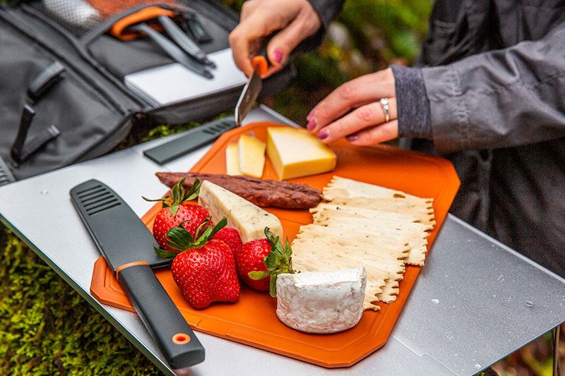 Compact Cutting Board and Knife
