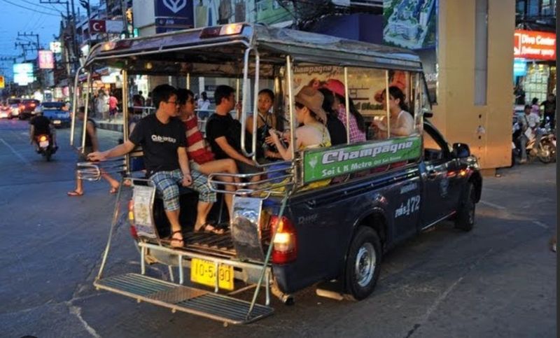 Baht buses make getting around simple (and cheap)