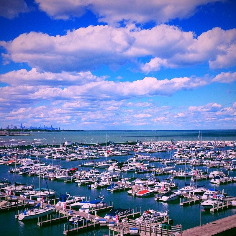 Stroll the Lake Michigan Shore at Hammond Marina