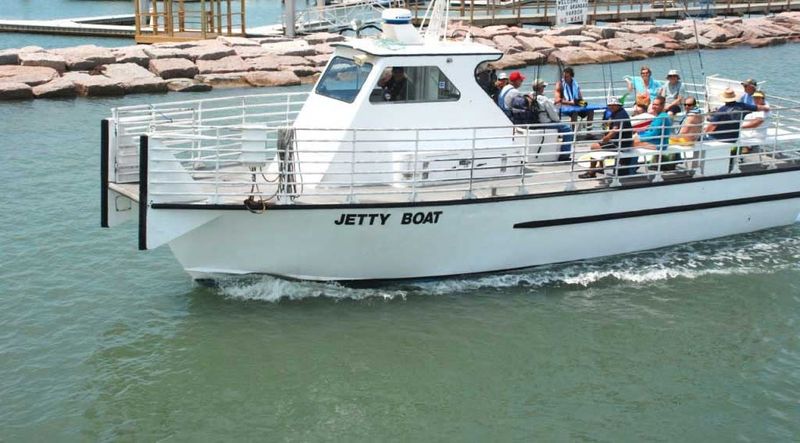 The only way in: the Jetty Boat