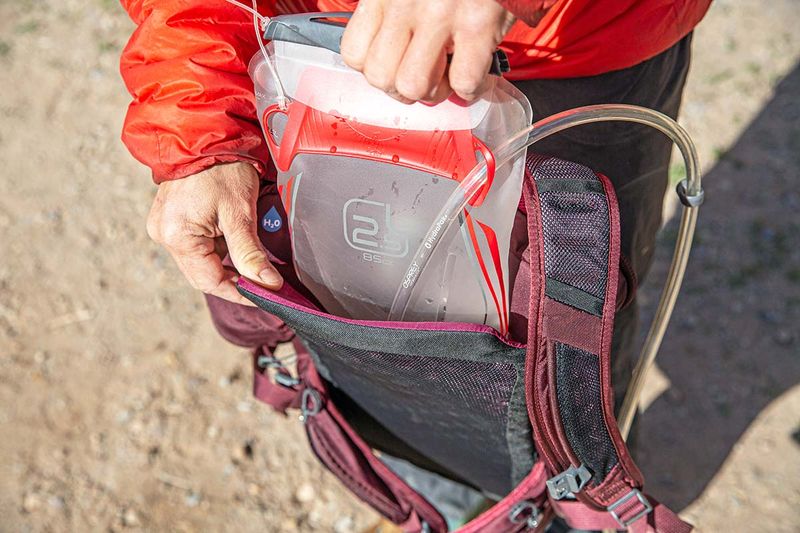 Hydration made easy (reservoirs or reachable bottles)