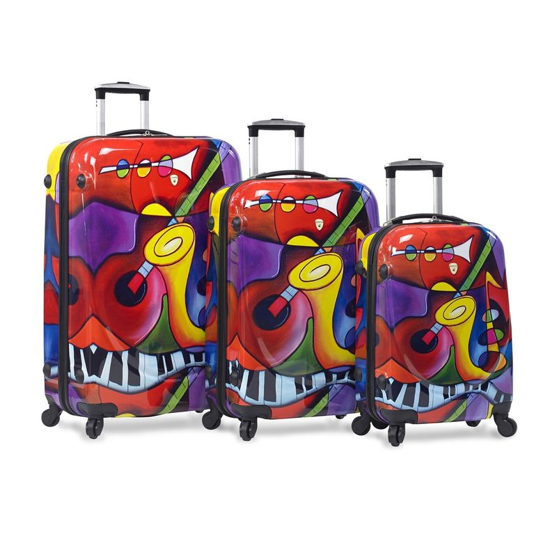 Sweetcrispy 3-Piece Colorful Hardside Set: Stand Out From The Crowd