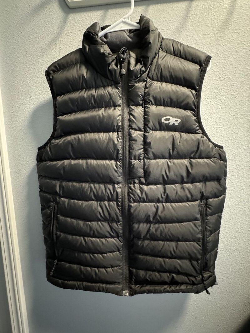 Best down for fast-and-light: Outdoor Research Transcendent Down Vest (men’s)