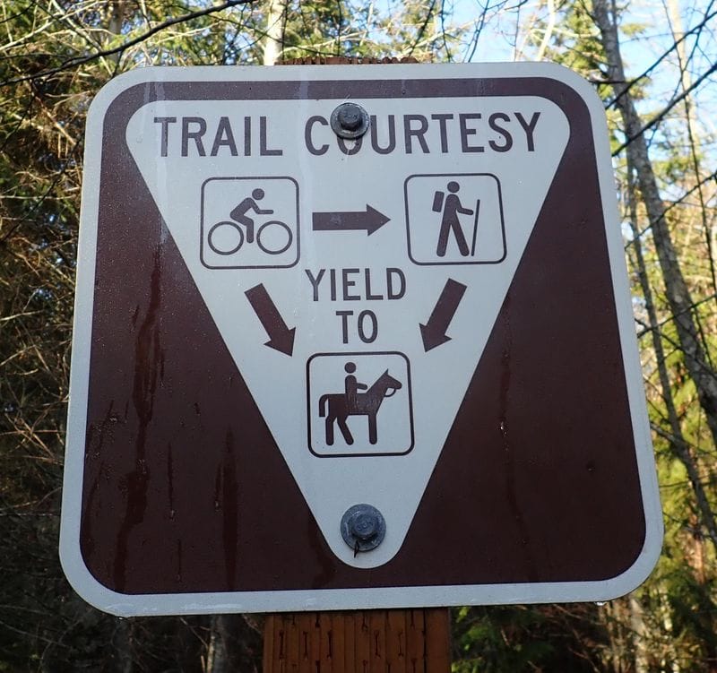 Know trail etiquette