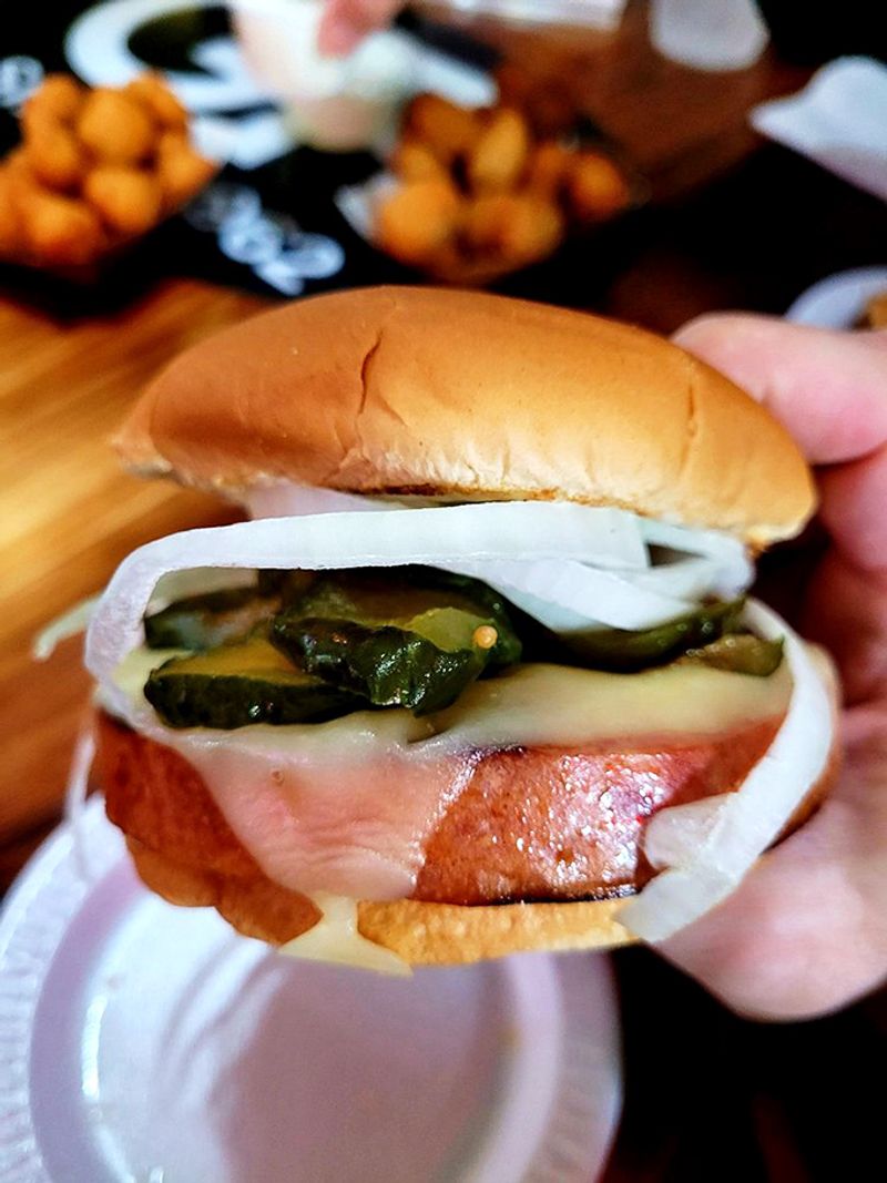 G&R Tavern's Fried Bologna Sandwich
