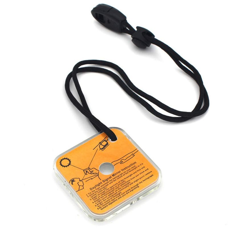 Signal Mirror with Whistle Combo