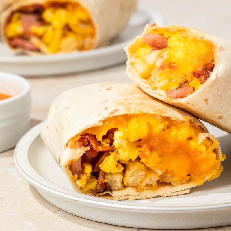 Breakfast burritos until 11 a.m.