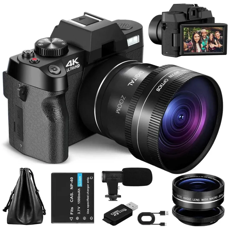 Yctze 48MP 4K Micro-SLR Style Camera