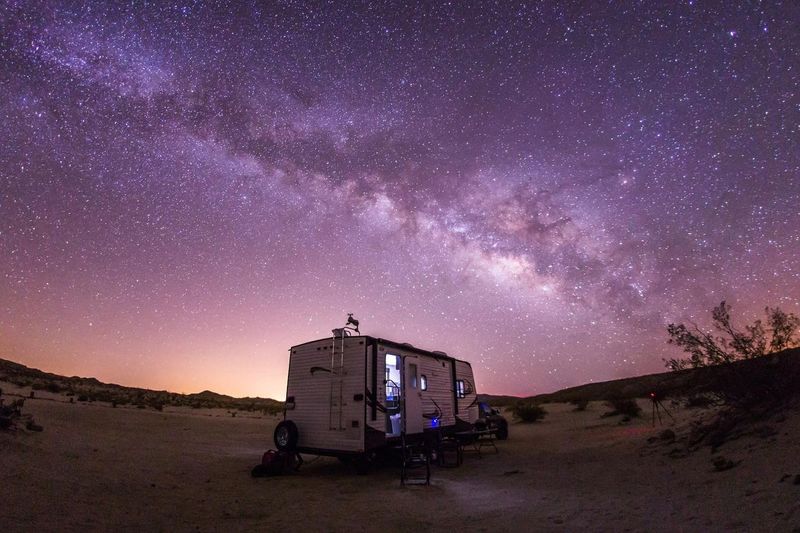 Camp Under Nevada's Darkest Skies