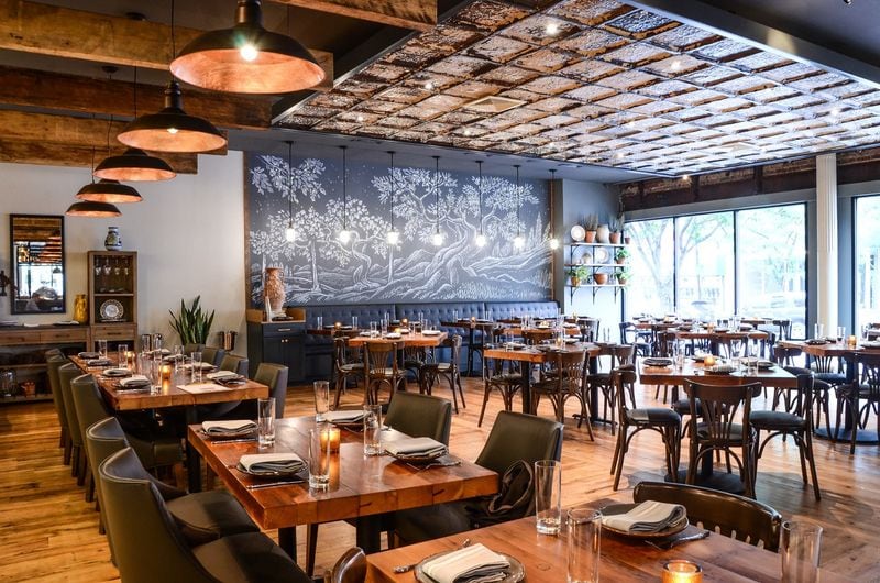 A food scene with receipts