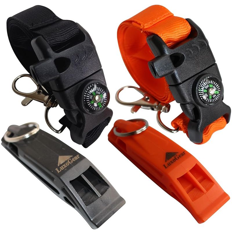 Whistle + fire starter (Tiny, important)