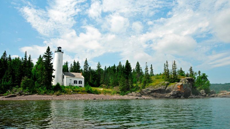 Isle Royale, Michigan (Lake Superior) — Rock Harbor, Passage Island & Rock of Ages Lights