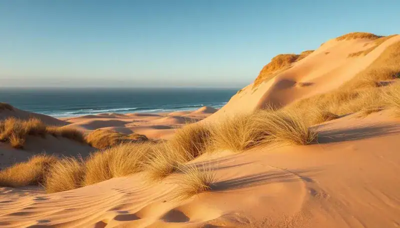 Ocean Waves Echo Beyond Sahara-Style Sand Hills
