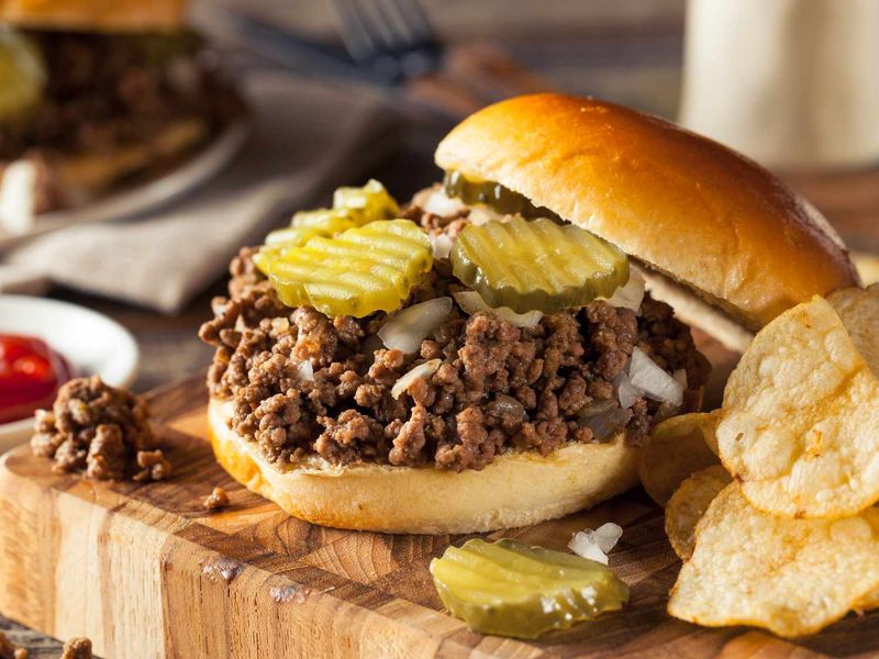 Iowa — Maid-Rite loose-meat sandwich