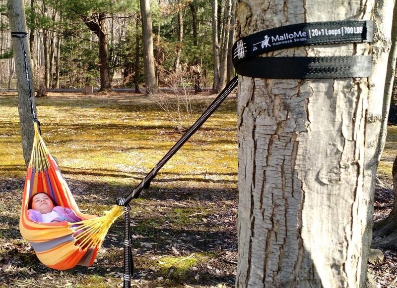 MalloMe Hammock with Tree Straps