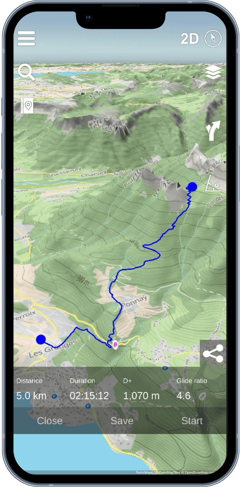 Relief Maps (Android & iOS)