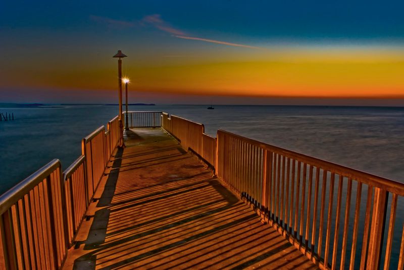 Embrace Serenity at Sunset on Dock Street