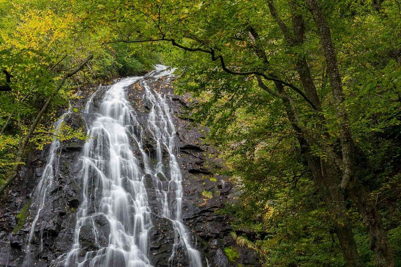 Crabtree Falls & Campground (MP 339.5–340.2)