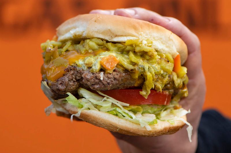 New Mexico — Green-chile cheeseburger