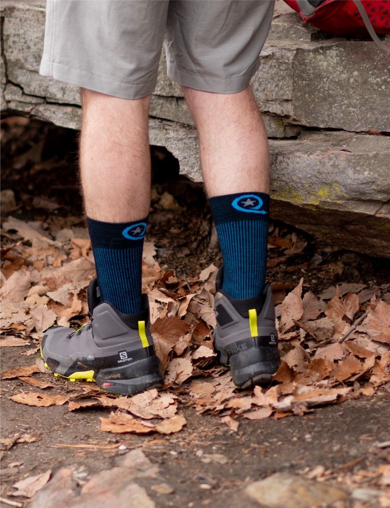 Farm to Feet Damascus Lightweight Technical Crew — ventilated but warm where it counts