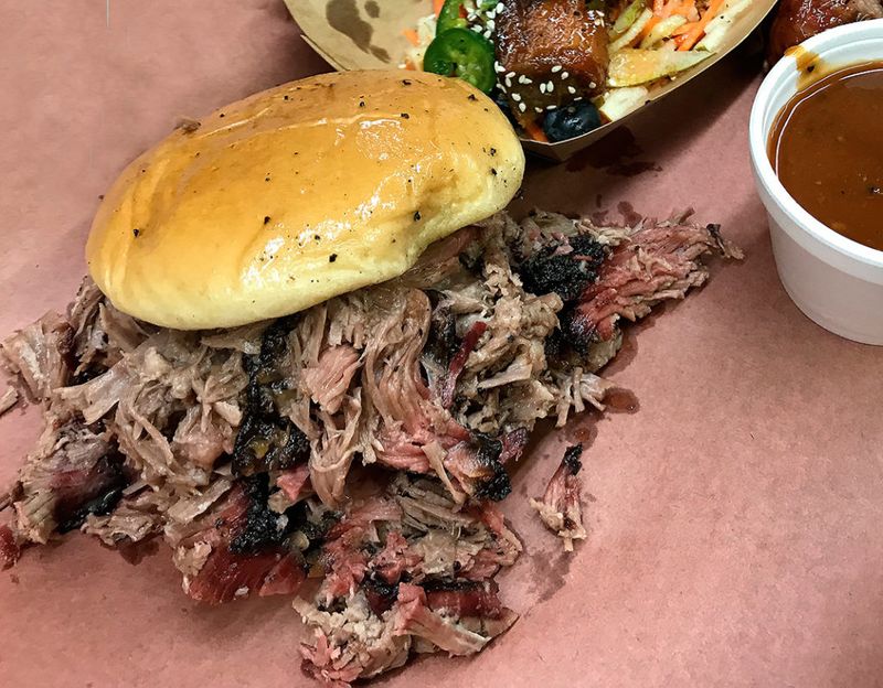 Cooper's Old Time Pit Bar-B-Que's Chopped Beef Sandwich