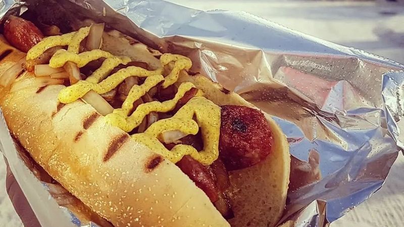 Reindeer sausage (a true Anchorage street classic)