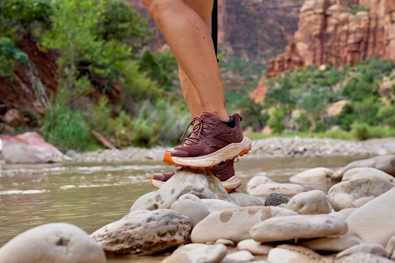 Properly fitted, grippy hiking footwear