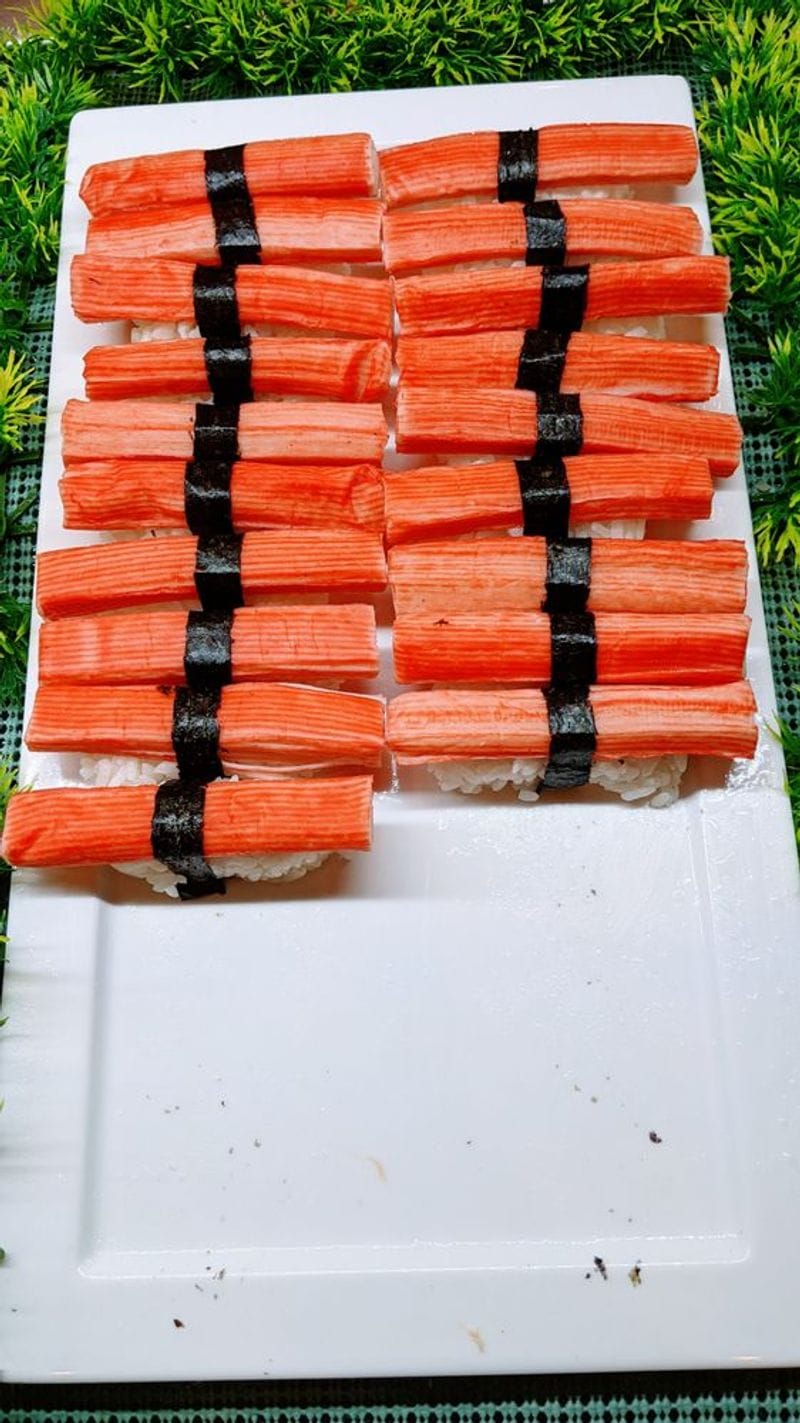 A sushi lineup that keeps moving.