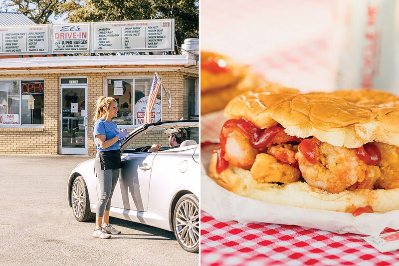 Shrimp Burger — El’s Drive-In