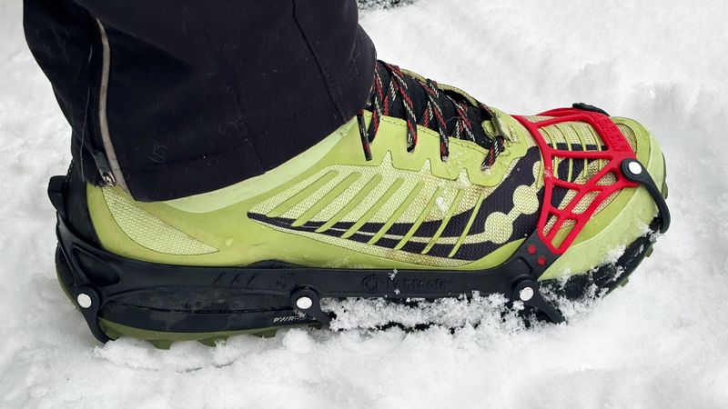 Micro-traction for icy trails (seasonal add-on)