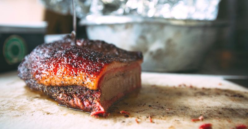 Snow's BBQ's Saturday Morning Brisket Sandwich