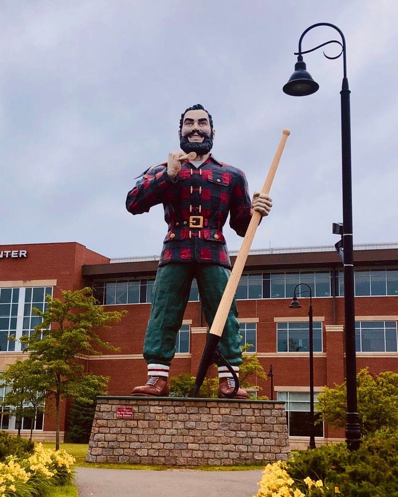 Paul Bunyan Towers Over Downtown