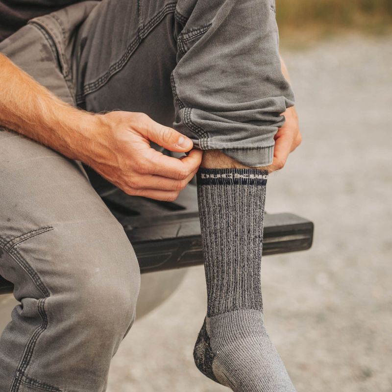 Merino or Synthetic Hiking Socks (Crew Height)