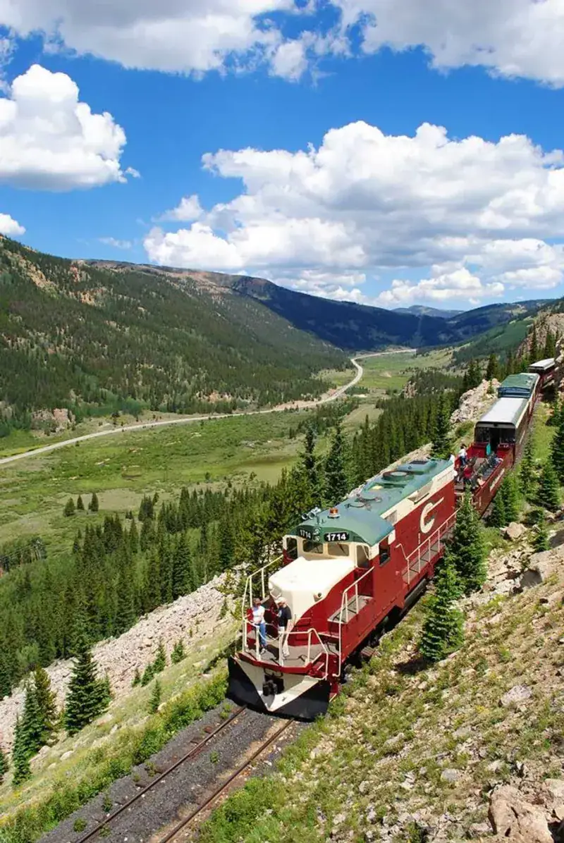 Scenic Railroad Journey Through Colorado's Highest Peaks