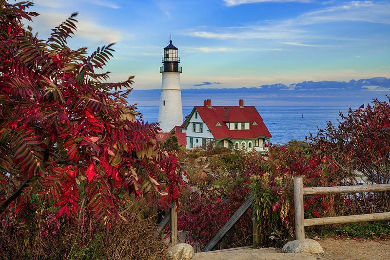 Portland Head Light's Autumn Transformation
