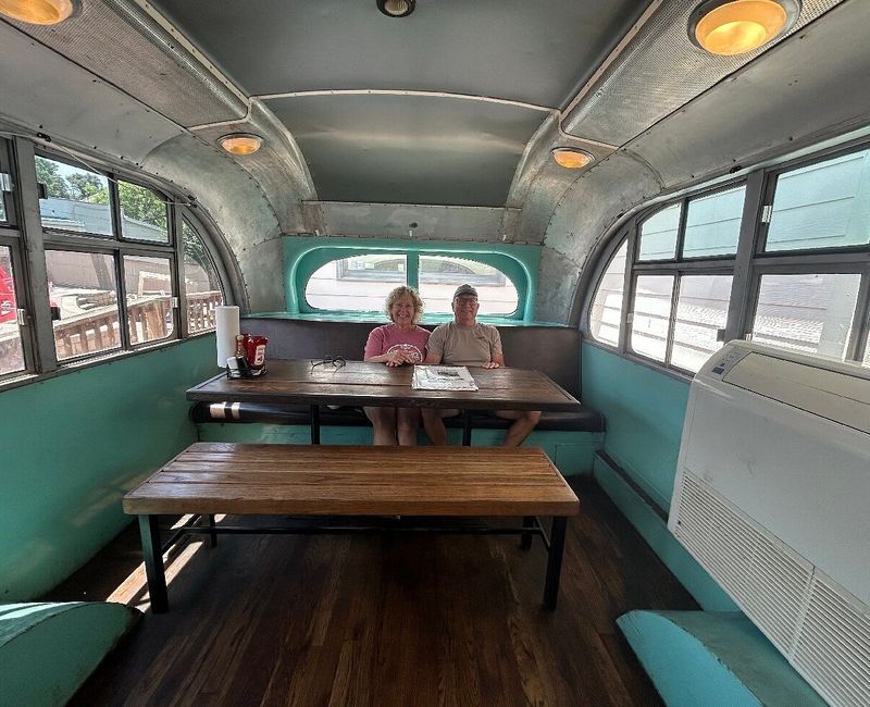 Ball Ground Burger Bus: School Bus Serving Gourmet Bites