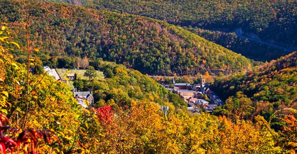 The Pennsylvania Town Where Rolling Hills Glow Each Fall